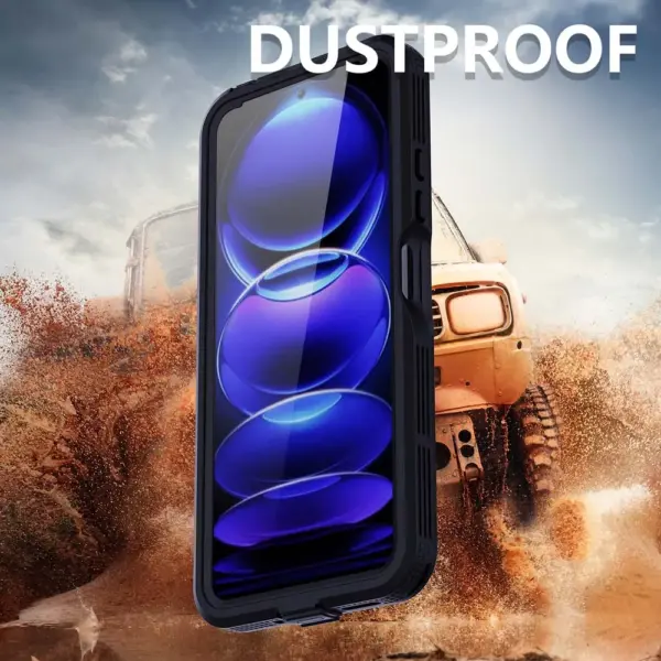 Waterproof Case for Redmi Note 12 Pro Pouch Swimming Shockproof Hard Cover with Button Full Protection Shell Capa Coque Fundas - Image 4