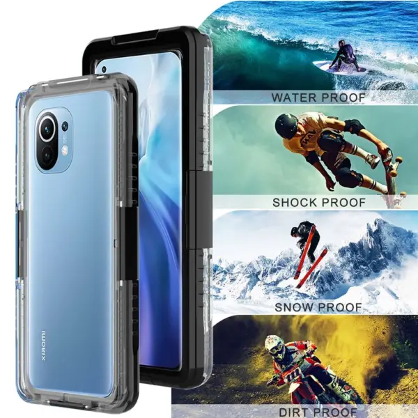 Waterproof Phone Cases for Redmi Note 12 Pro+10 Pro Max 10S 10 Lite 10T Swimming Diving Outdoor Shockproof Cover Protective Shel - Image 3