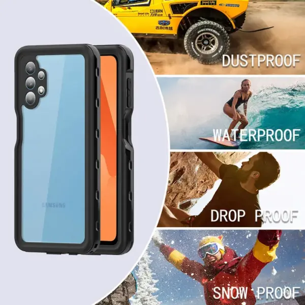 for Samsung A53 A33 A32 A23 A13 4G A24 A25 A34 A42 A51 A52 A55 5G Waterproof Case Protective Phone Pouch Swim Shockproof Cover