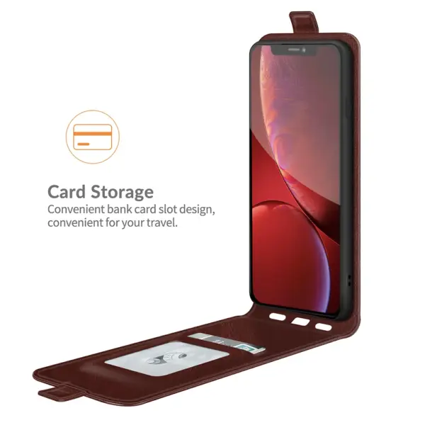 for iPhone 15 14 Plus Pro Max Case Vertical Flip Magnetic Wallet Phone Pouch with Card Slot Luxury PU Leather Cover Full Coverag - Image 3