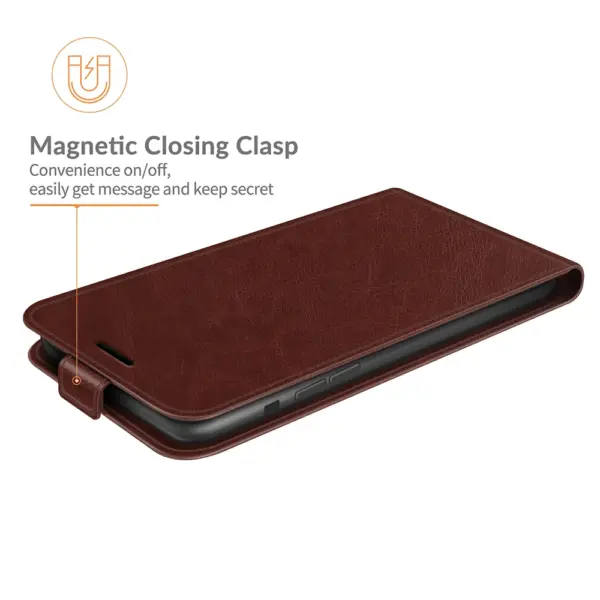 for iPhone 15 14 Plus Pro Max Case Vertical Flip Magnetic Wallet Phone Pouch with Card Slot Luxury PU Leather Cover Full Coverag - Image 4