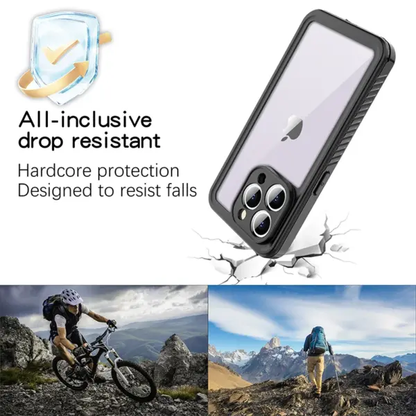 for iPhone 15 Plus Pro Max IP68 Waterproof Phone Cases Swimming Outdoor Snowproof Shockproof Cover Full Protection Bumper - Image 3